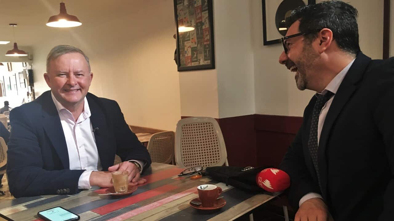 Anthony Albanese with Davide Schiappapietra