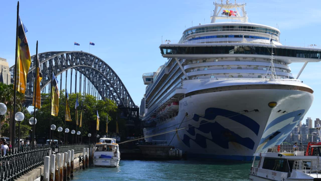 The Ruby Princess at Circular Quay in Sydney.