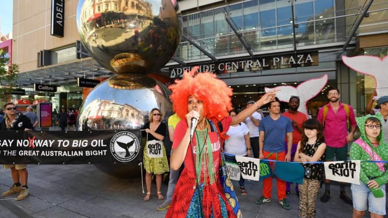 Protest against plans to drill in the Great Australian Bight,