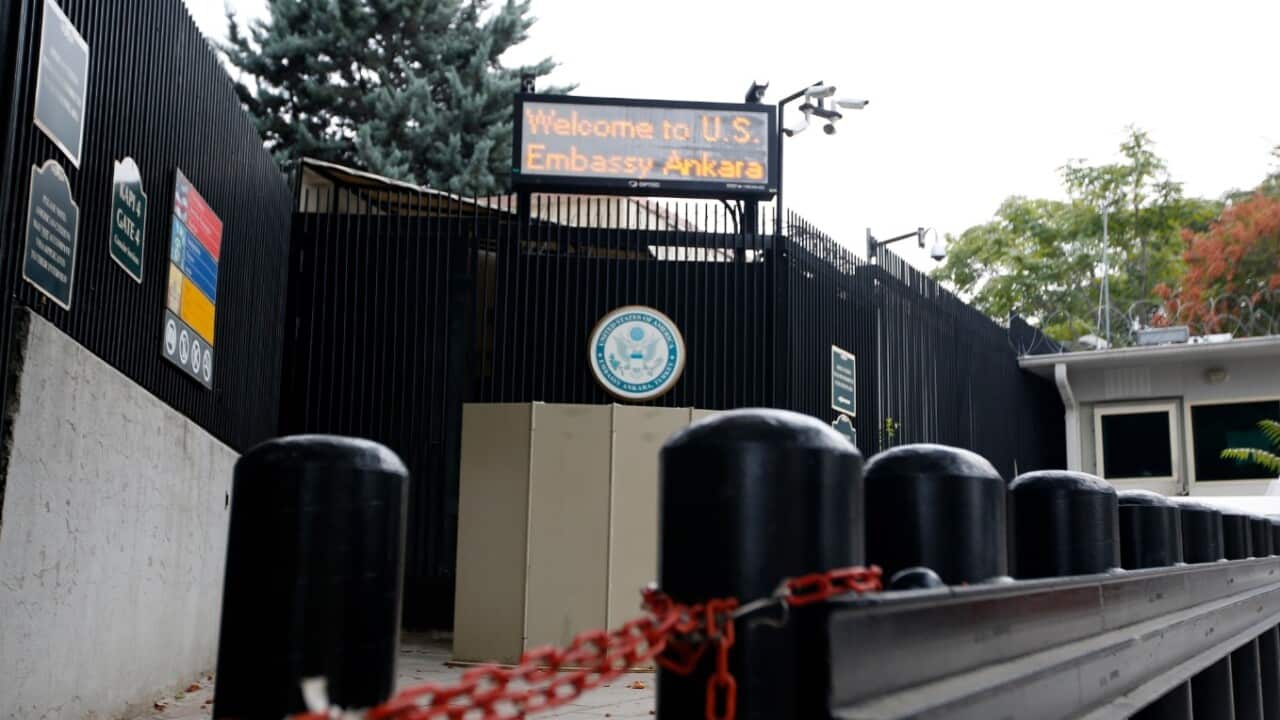 A view from United State Embassy in Ankara, Turkey, 09 October 2017.