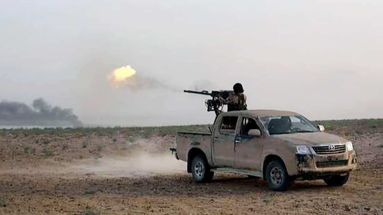 An Islamic State fighter