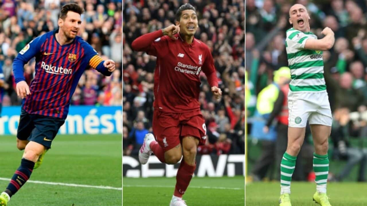 Messi, Firmino, Brown