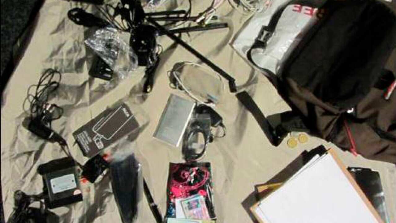 The alleged hacking equipment of the four Russians