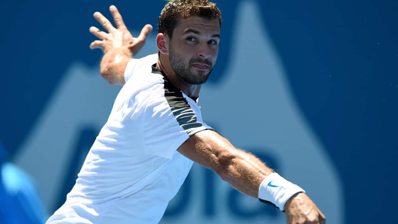 Bulgarian tennis player Grigor Dimitrov
