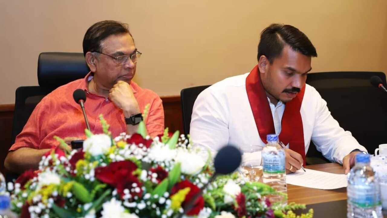 Basil Rajapaksha and Namal Rajapaksha_ Sri Lankan politicians