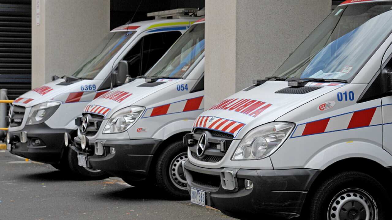 Parked Ambulances in Melbourne