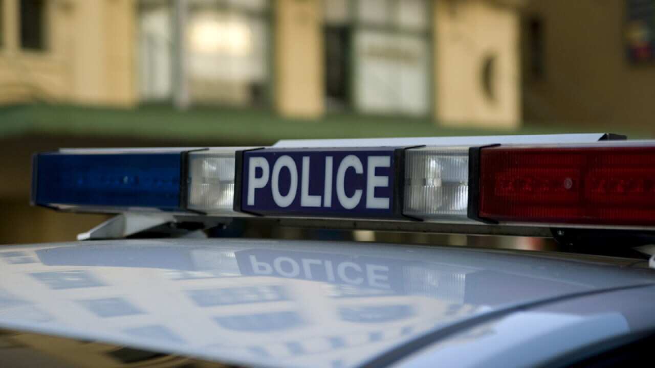 A police car