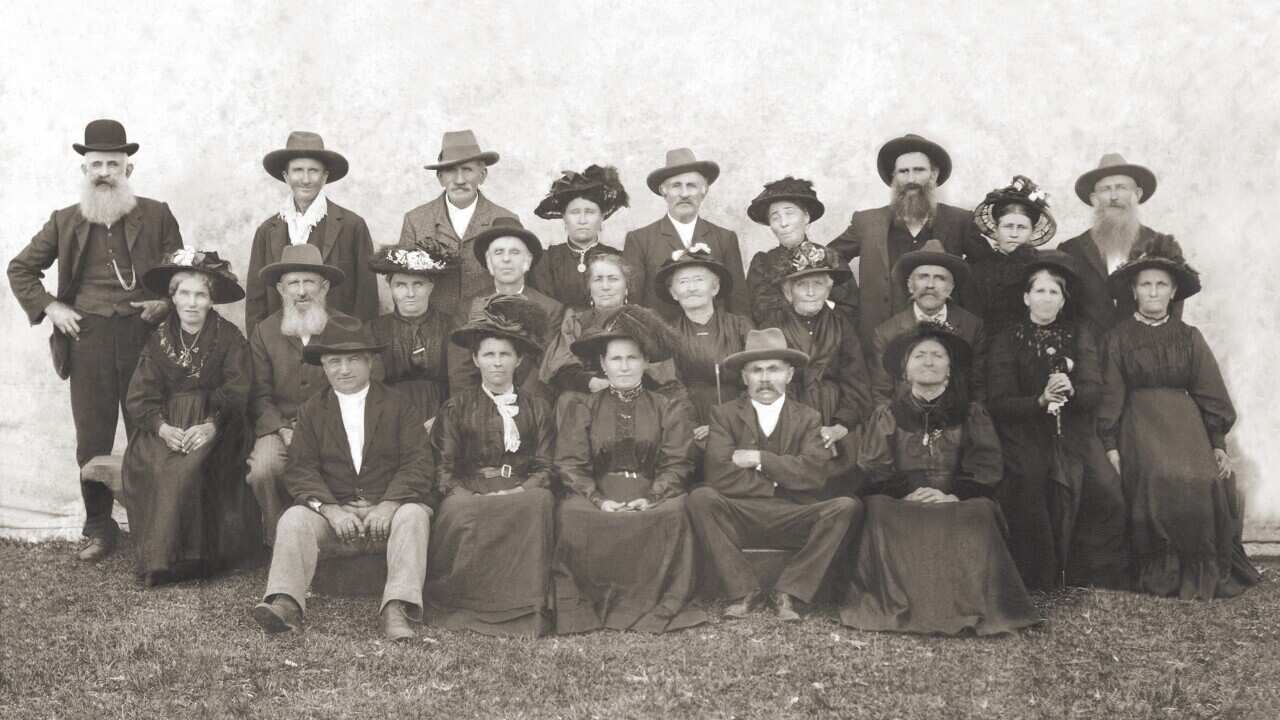 Un'immagine dei coloni del nord-est nel 1890