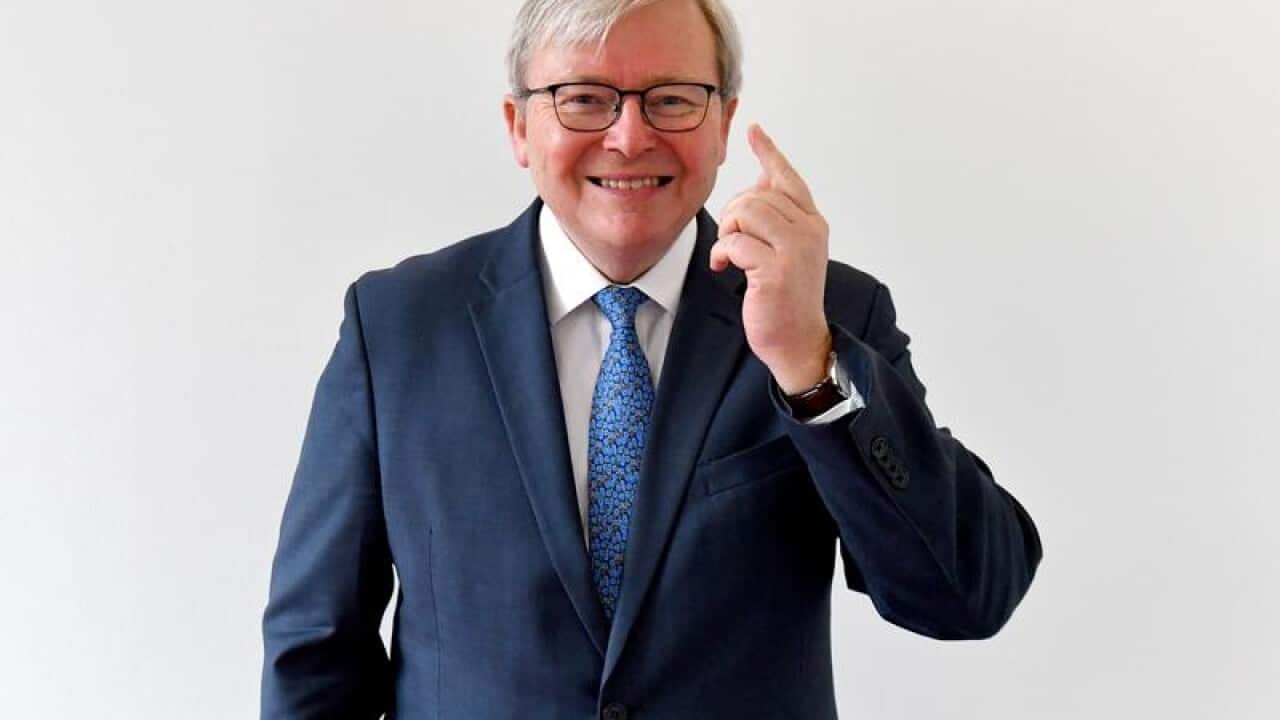 Former prime minister Kevin Rudd