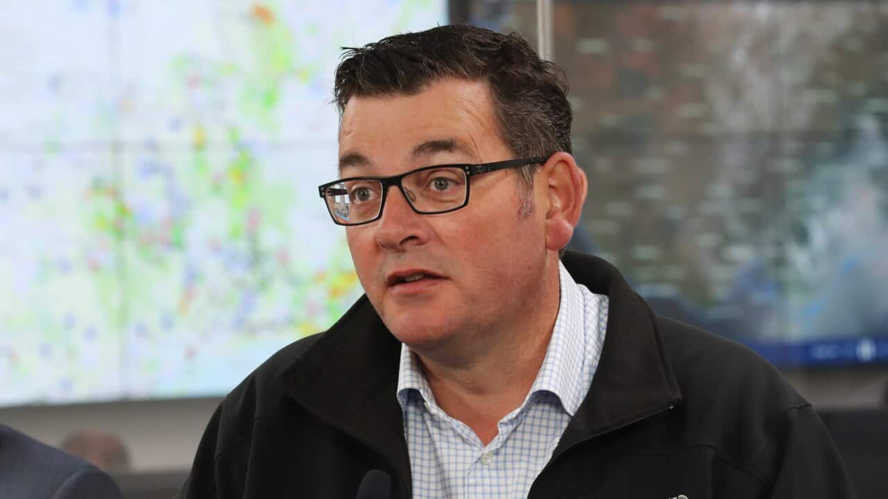 Victorian Premier Daniel Andrews speaks to the media during a press conference in Melbourne, Tuesday, January 14, 2020.