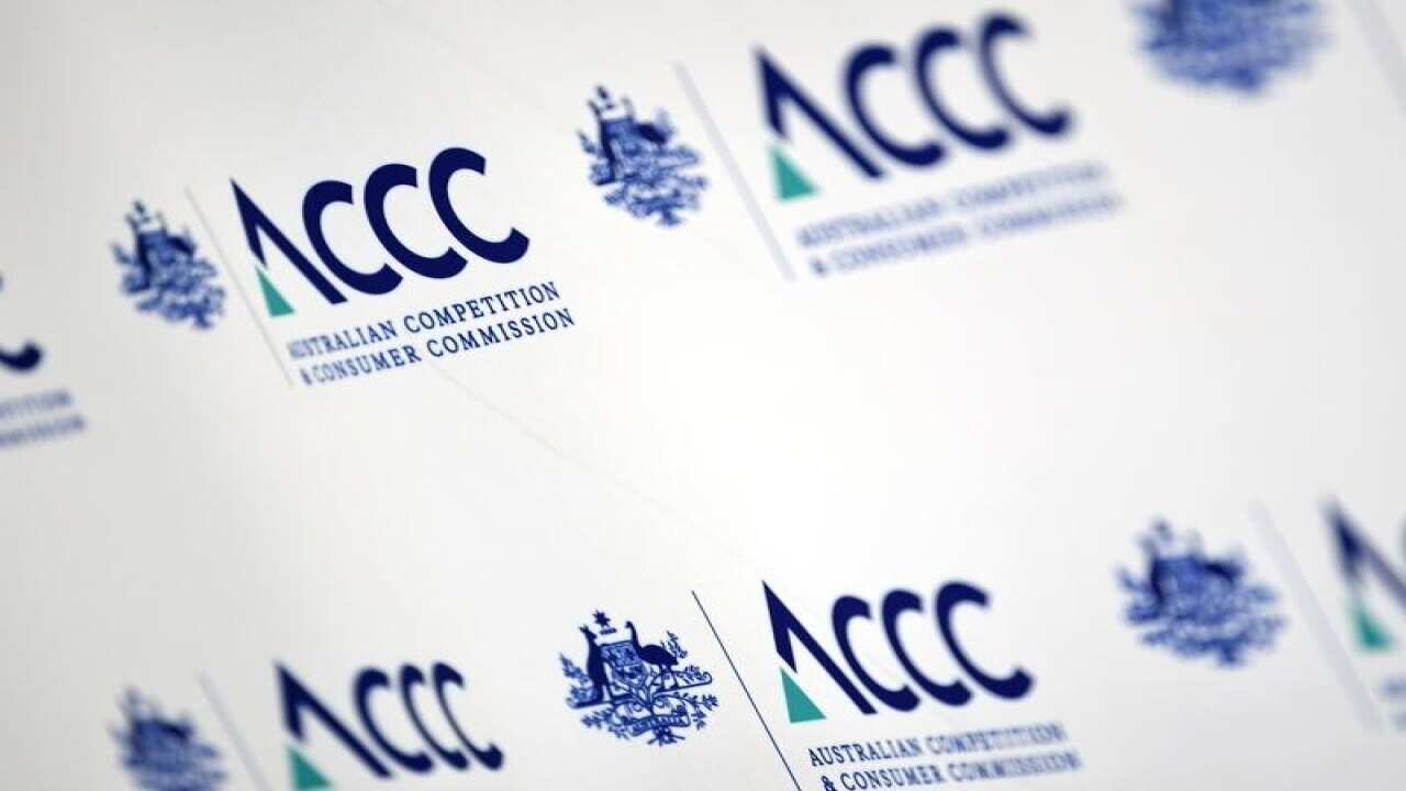 Australian Competition And Consumer Commission (ACCC) signage.