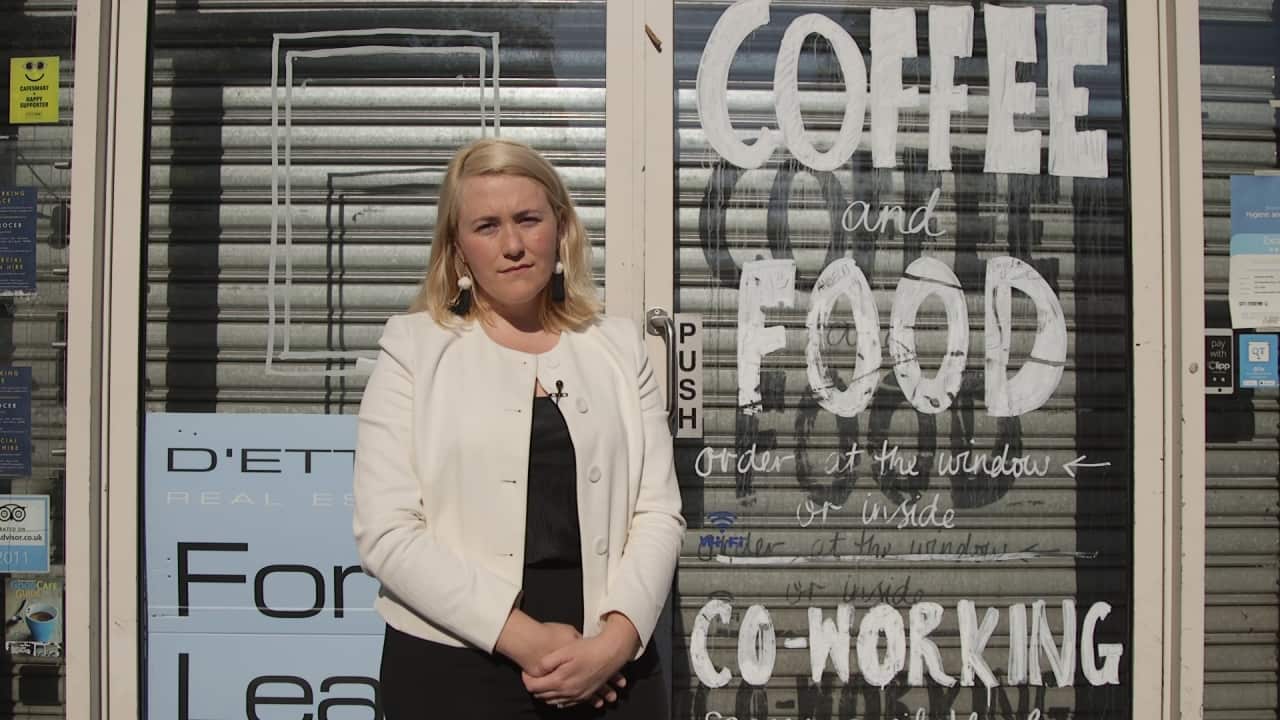 Amelia Birch had to close her cafe down after only a few weeks of the Sydney Light Rail construction starting.