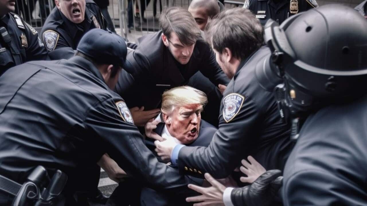 One of the AI faked images of Trump on Twitter (SBS).jpg