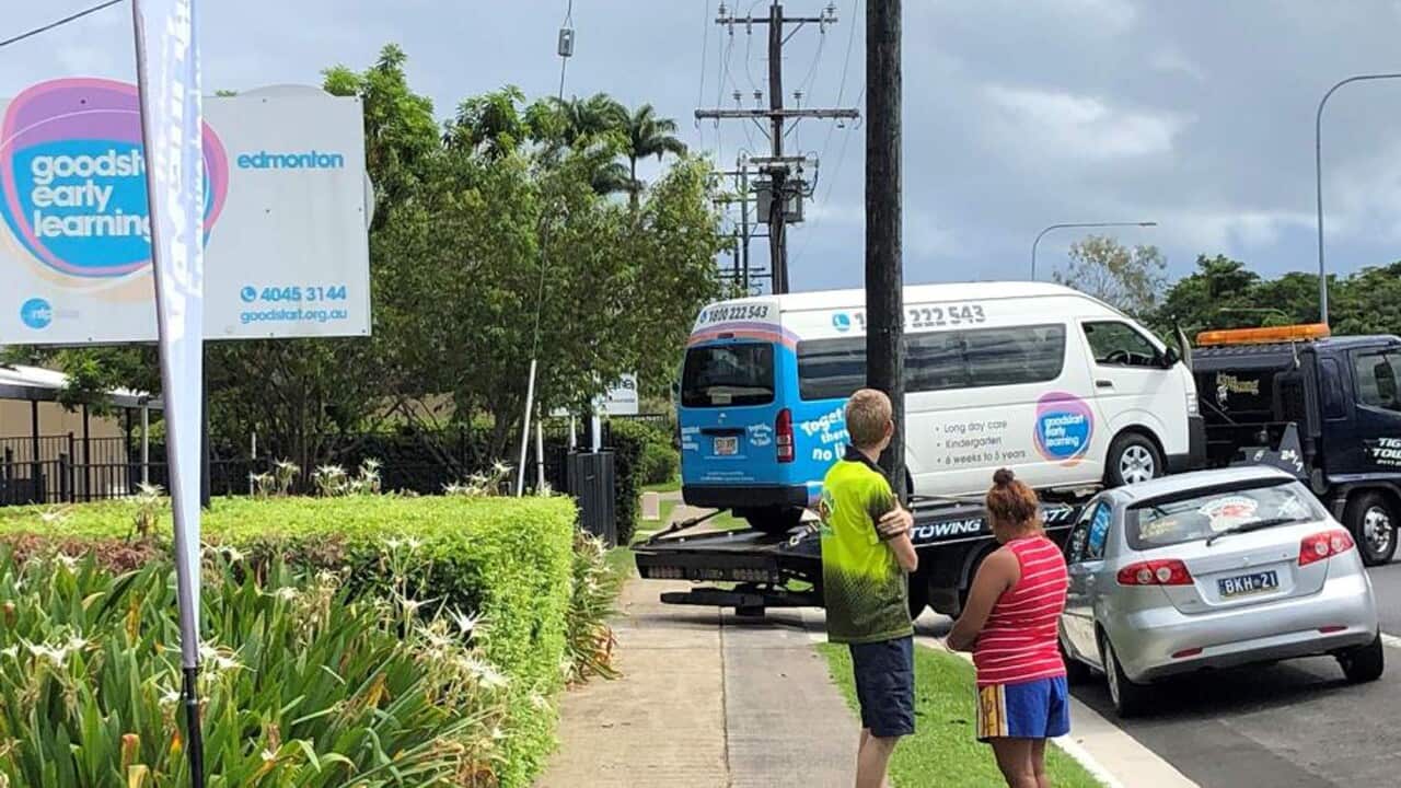 It's alleged the three-year-old boy was still strapped to his seat when he was discovered in the van, and left unattended for at least four hours, while temperatures rose above 30 degrees on the day.
