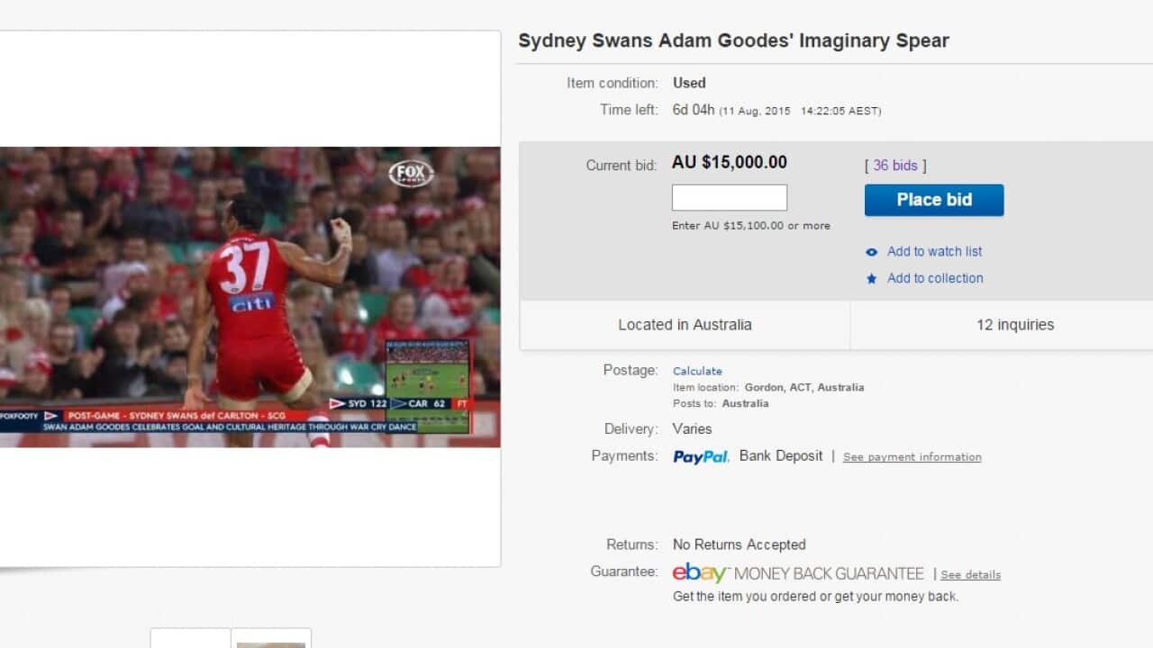 A screenshot of the Ebay ad