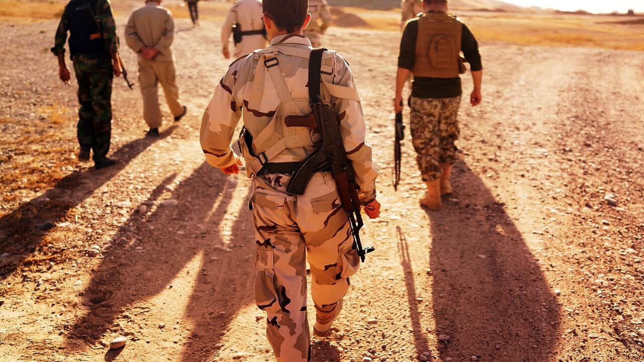 Kurdish soldiers in Iraq, Islamic State