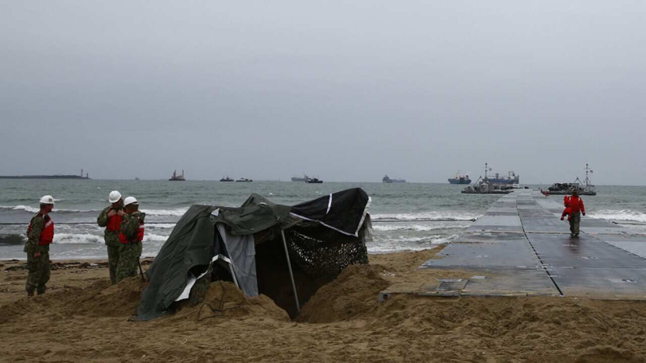 A US Marine Corps joint defence exercise in Pohang