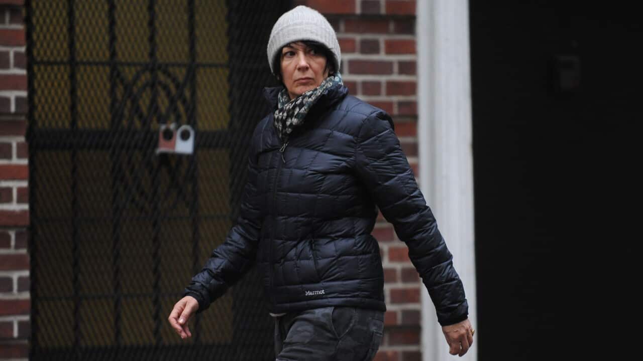 A woman walks on the street