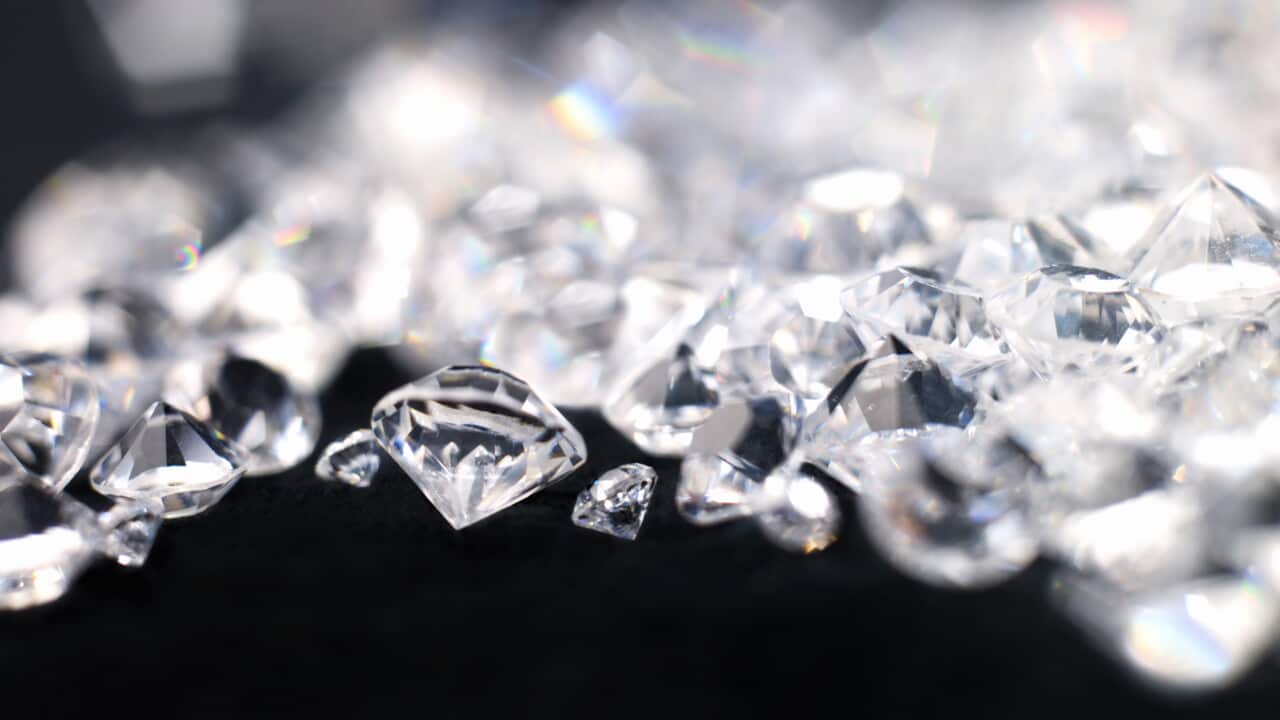 Diamonds, close-up