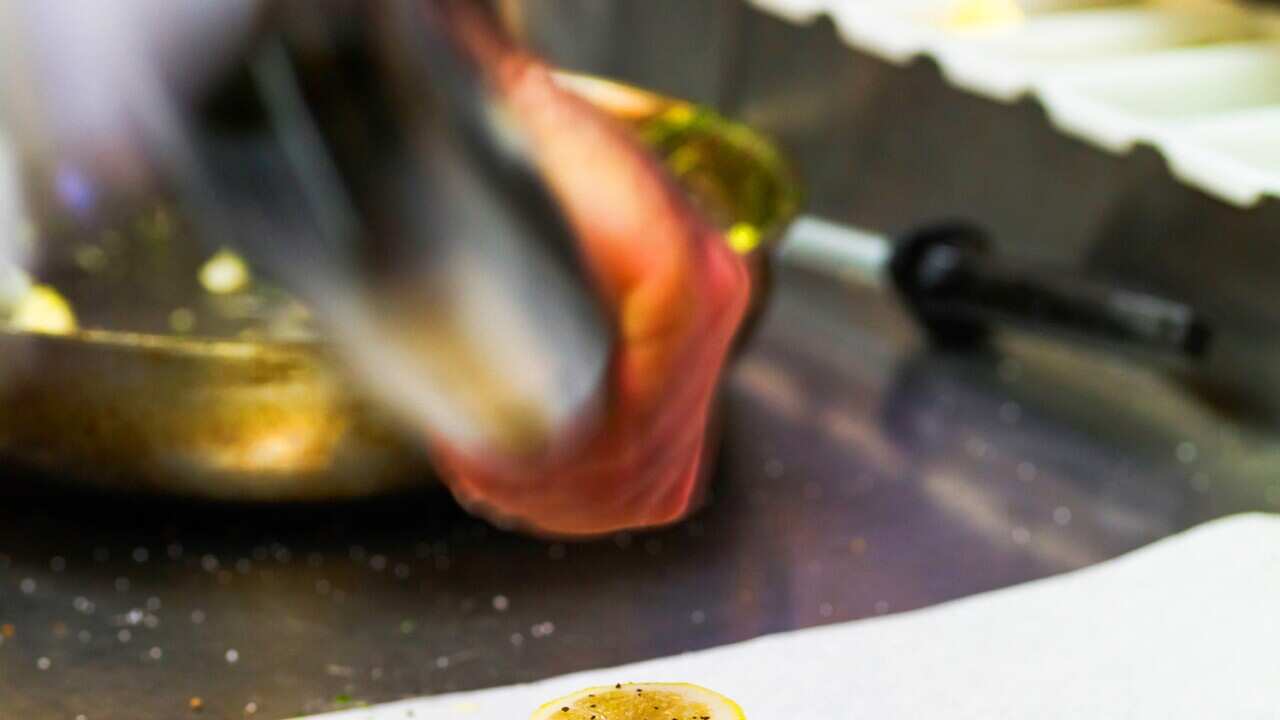 Snapper cooked in paper