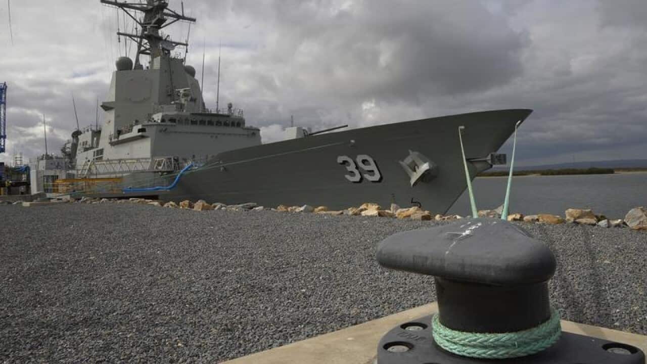 An Air Warfare Destroyer in Adelaide