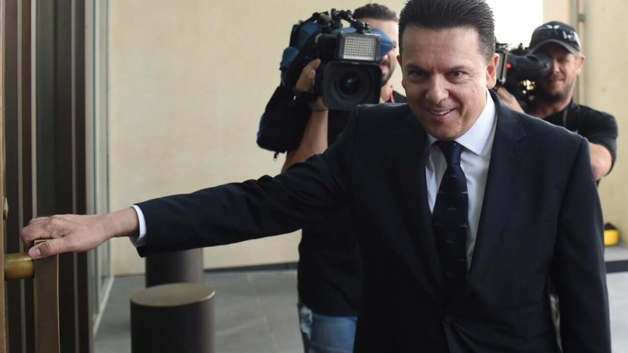 Nick Xenophon Team leader Senator Nick Xenophon arrives at Parliament House in Canberra, Wednesday, Nov. 30, 2016.