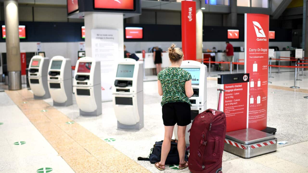 Representational image of a passenger at the airport.