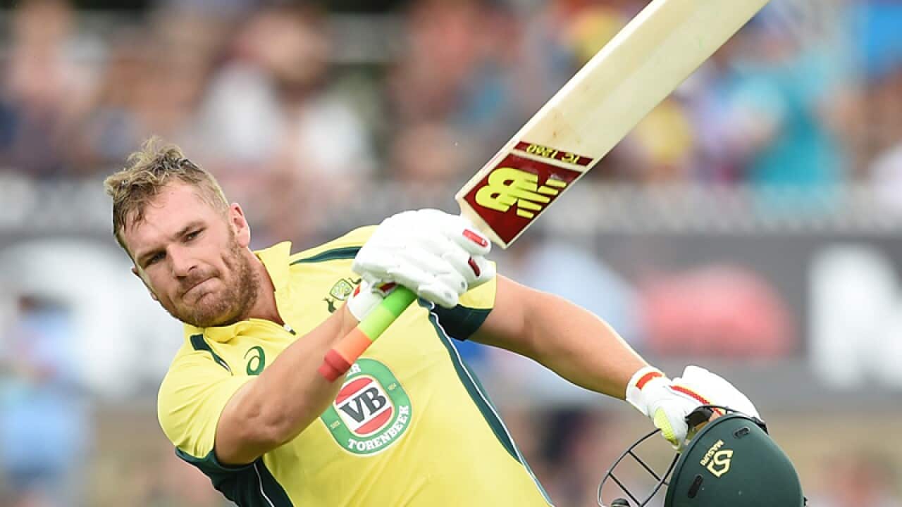 Australia's Aaron Finch.