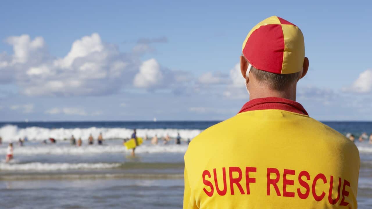 Life guard on Manly beach, Sydney, Australia