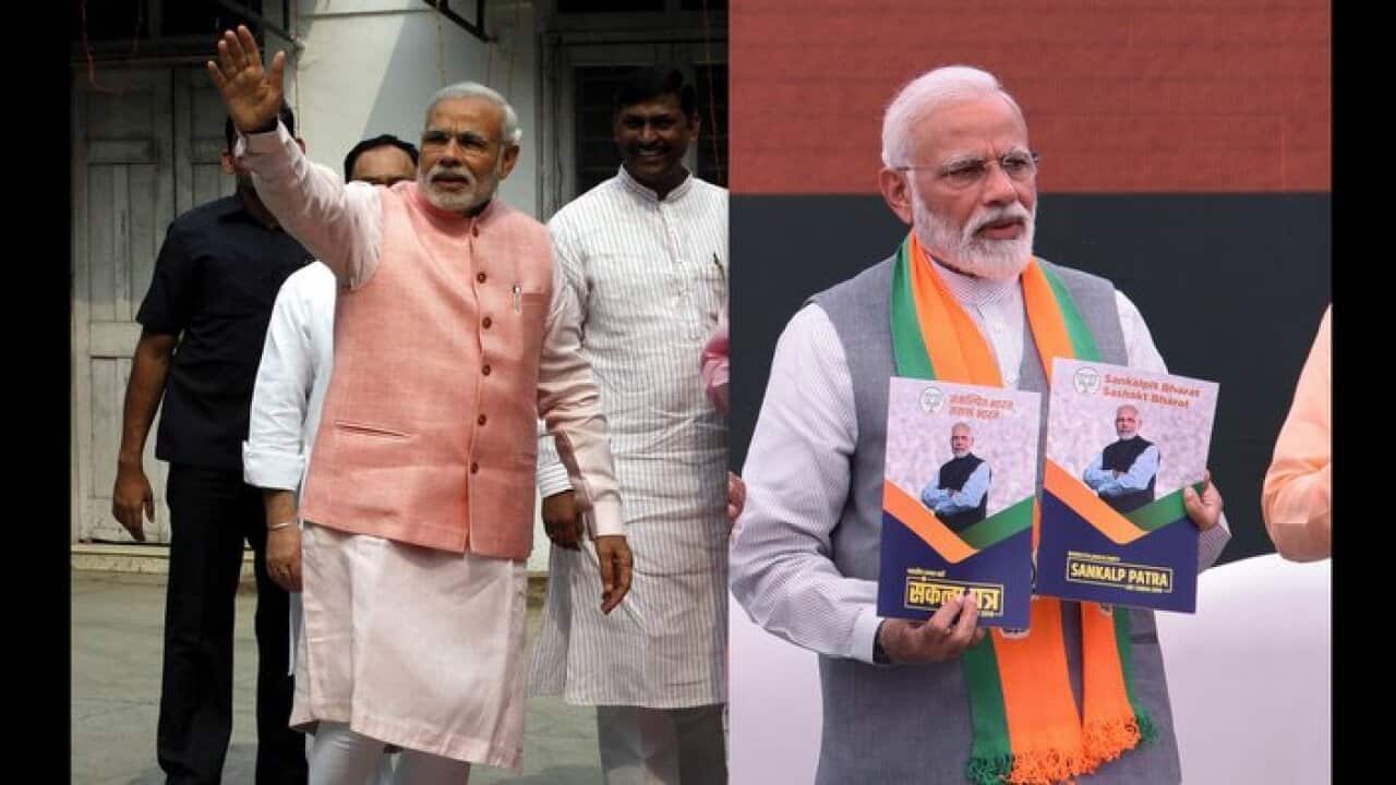 Prime Minister Narendra Modi waves to the media person during the Diwali Milan for Media Person at Bharatiya Janata Party Head Office on October 25, 2014 in New Delhi, India. Prime Minister Narendra Modi during the release of Bharatiya Janata Party’s man