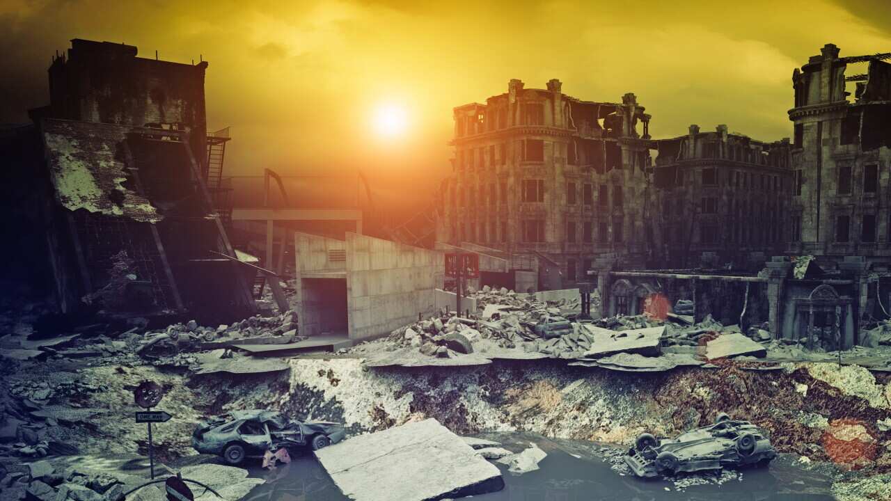 apocalyptic sunset.
