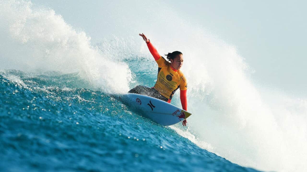 Carissa Moore of the USA.