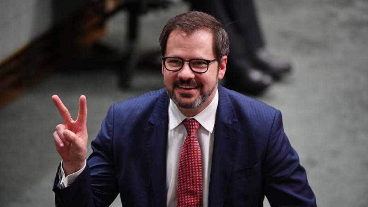 Labor MP Ed Husic leaves the chamber (AAP)