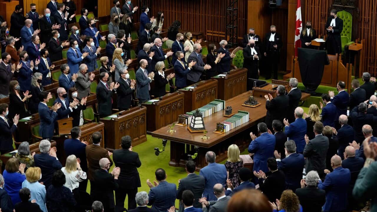 Canadian Parliament in the House of Commons, on March 15, 2022, in Ottawa