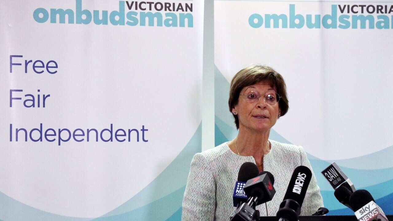 Victorian Ombudsman Deborah Glass speaks to the media