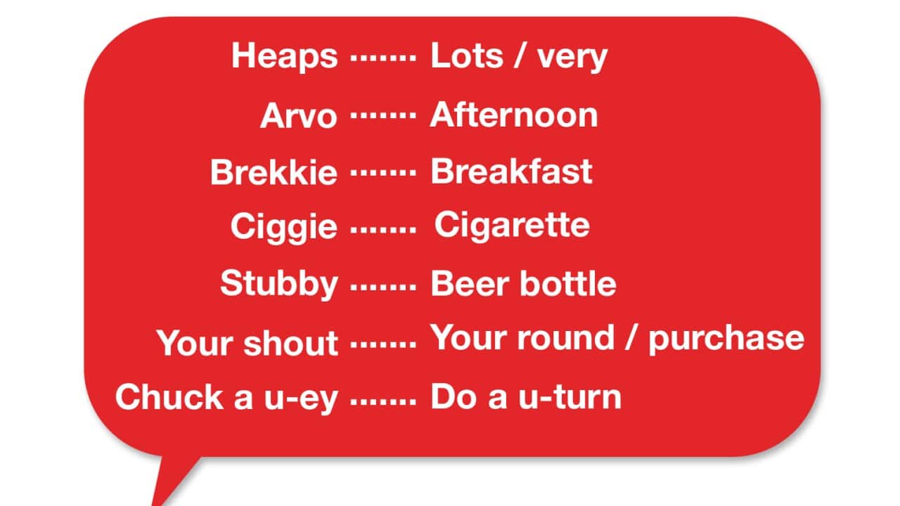 Australians slang