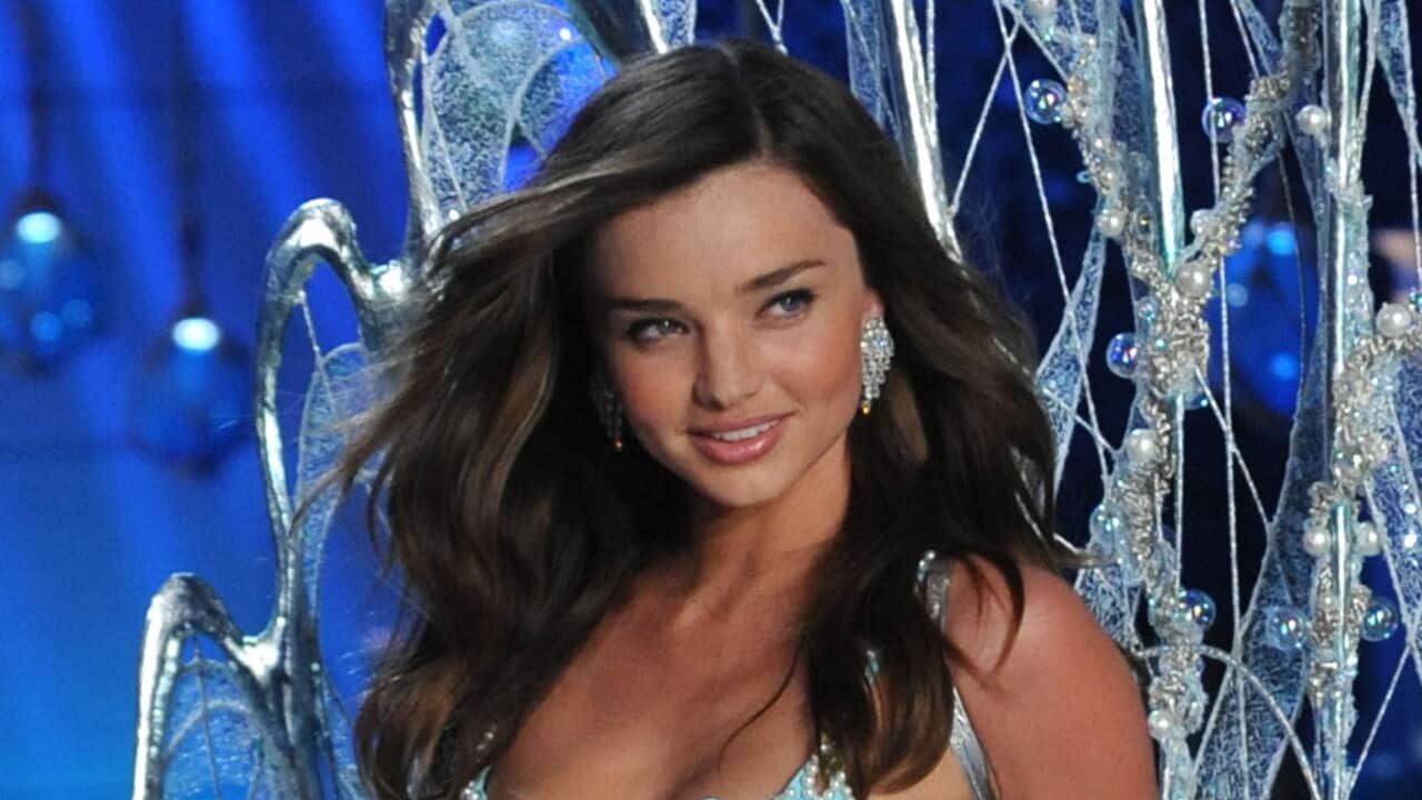 Australian model Miranda Kerr was a feature of the Victoria's Secret Fashion Show between 2007 and 2012.