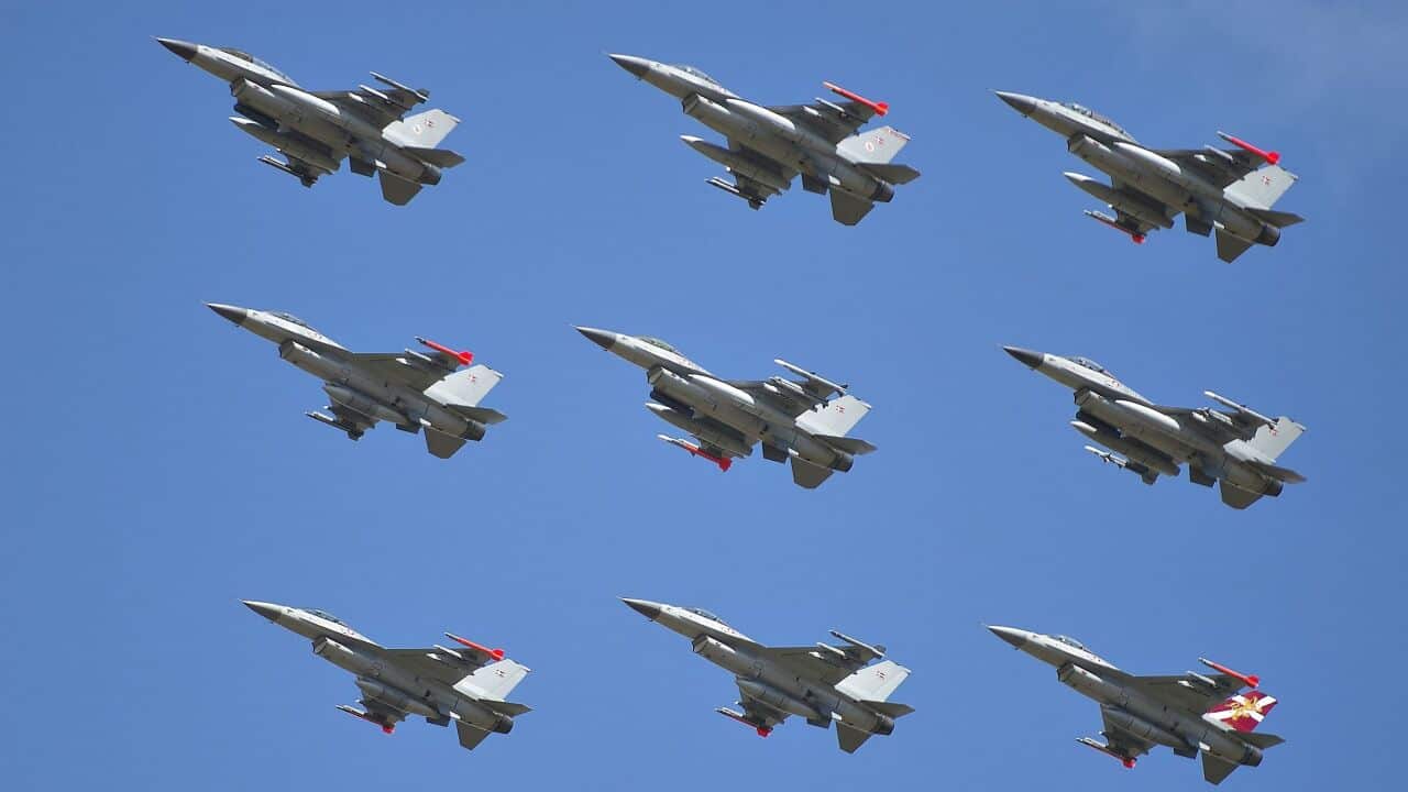 Danish F-16 fighters