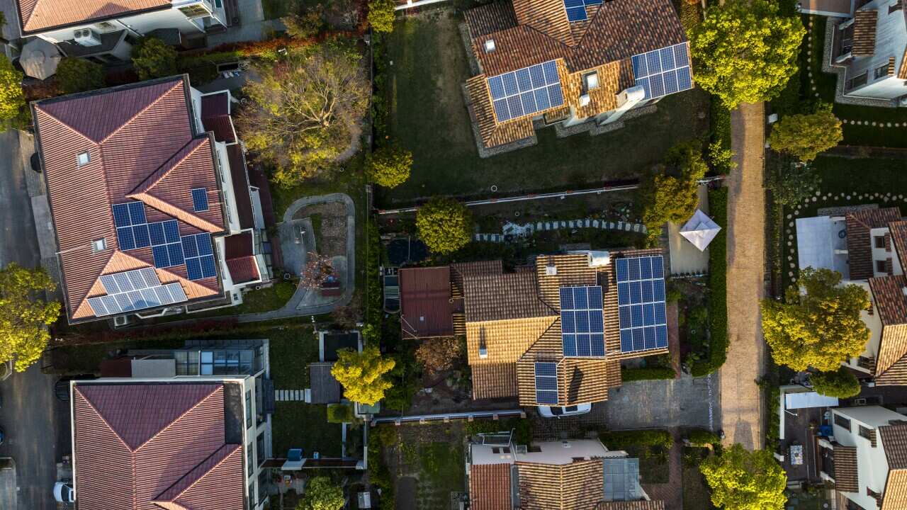 Solar Panels on home rooftop