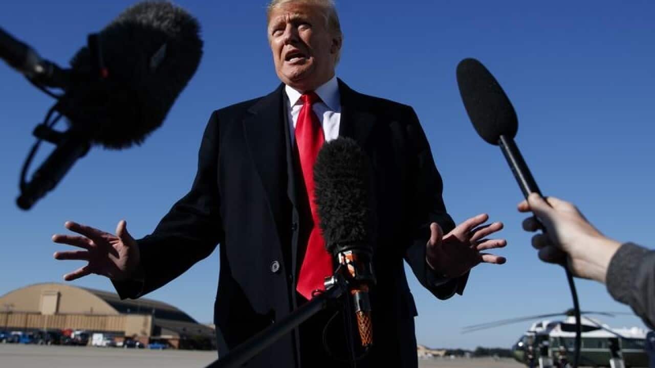 US President Donald Trump addresses Jamal Khashoggi's death. (AAP)