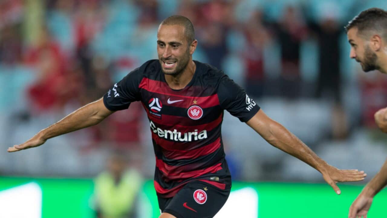 Western Sydney Wanderers’ Tarek Elrich. (AAP)