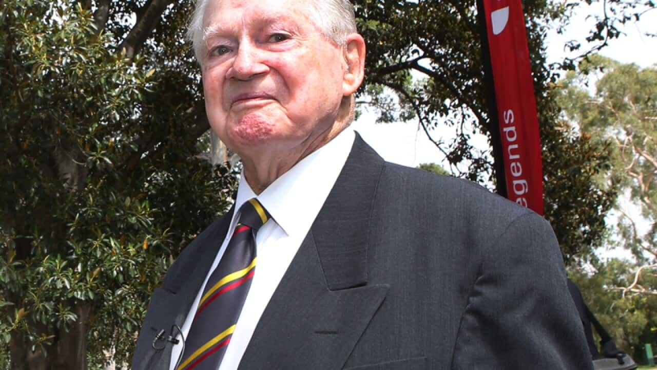 Cricket legend Neil Harvey