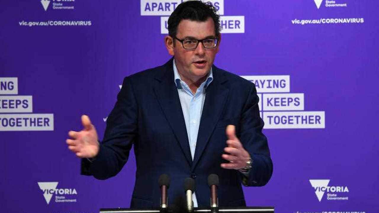 Victorian Premier Daniel Andrews addresses the media on Wednesday, 2 September.