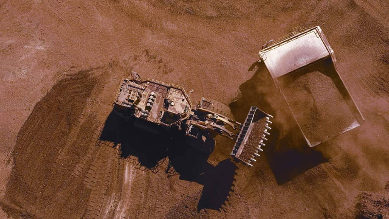 Iron ore is mined in the Pilbara region of WA