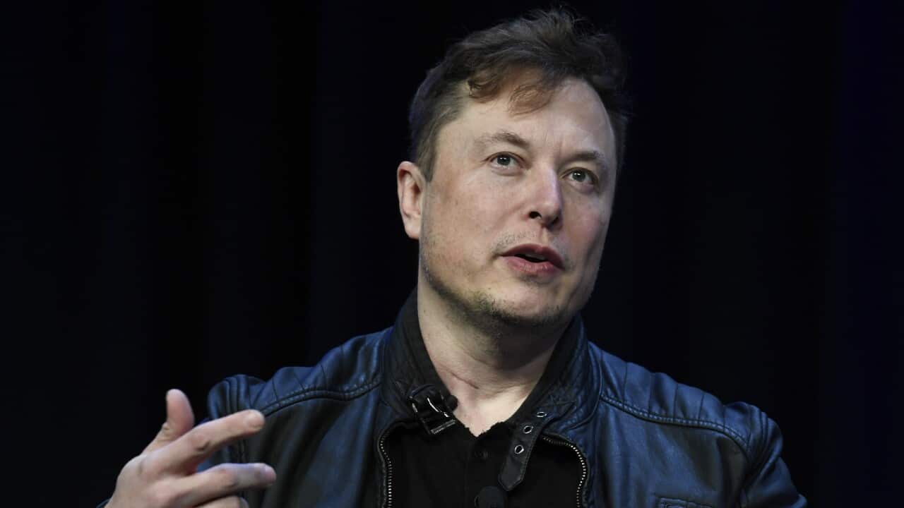 Tesla and SpaceX Chief Executive Officer Elon Musk speaks at the SATELLITE Conference and Exhibition in Washington, Monday, March 9, 2020. (AP Photo/Susan Walsh)