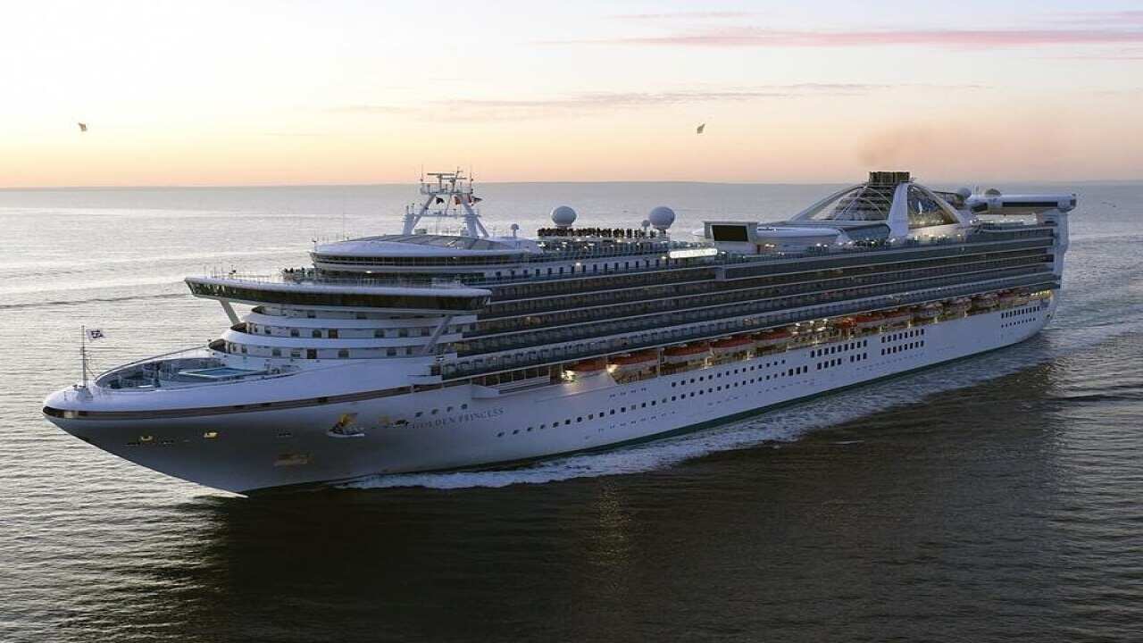 A file image of the Golden Princess cruise ship