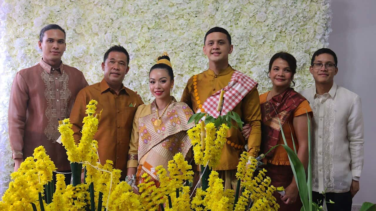 Martyn Reyes at his brother's wedding.