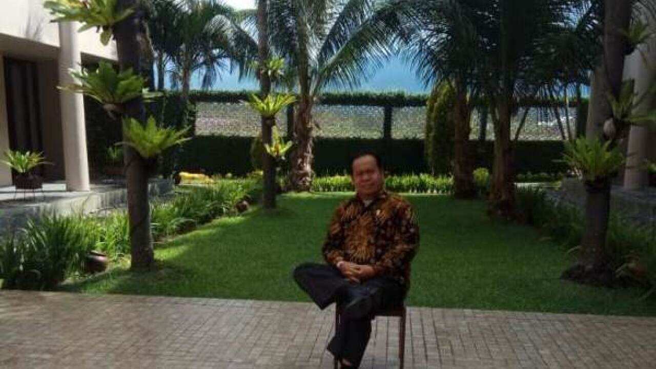 Afridal Darmi after Aceh Truth and Reconciliation Workshop at Hotel d’Pade, Banda Aceh – 30 Oct 2018.