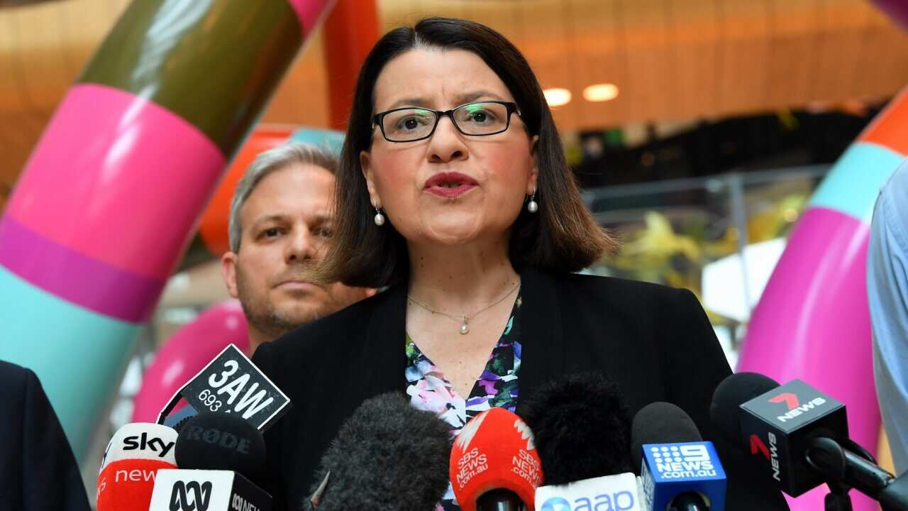 Victorian Health Minister Jenny Mikakos says passengers on the same flight as the infected woman are being contacted.