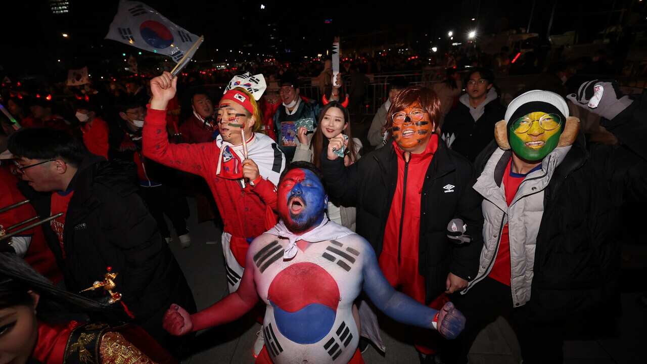 강추위 녹이는 거리응원 열기